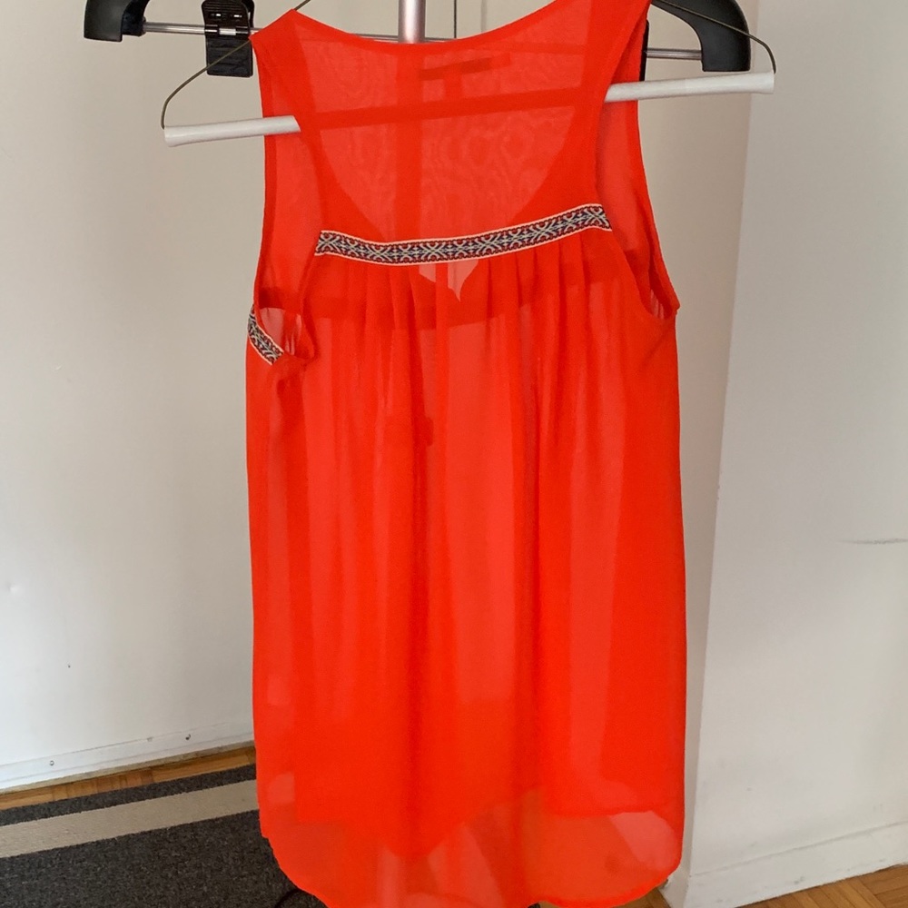 Bright Orange Blouse